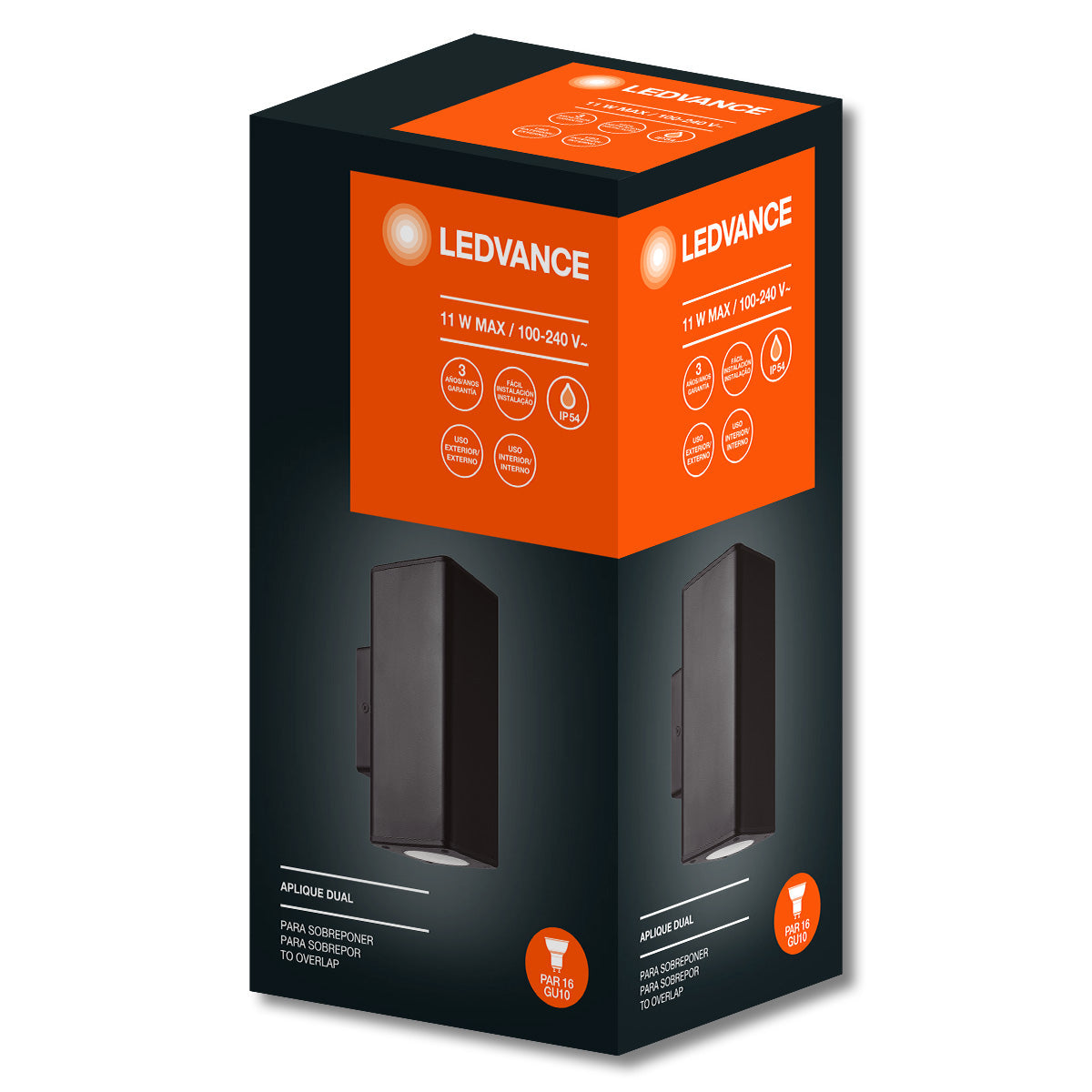 LEDVANCE® WALL LIGHT APLIQUE SINGLE & DUAL HOUSING