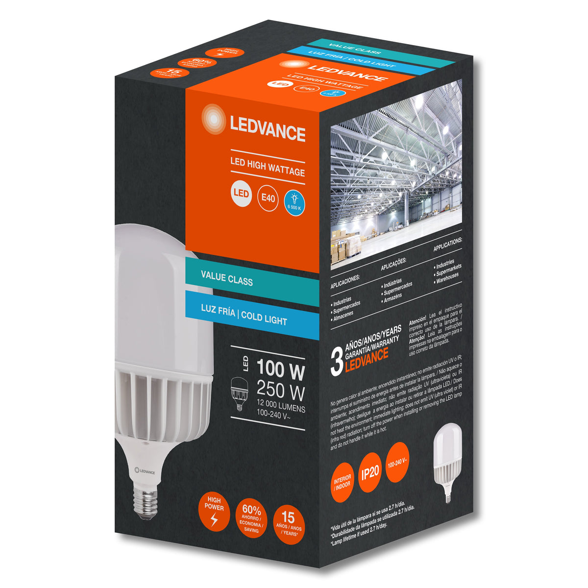LED HIGH WATTAGE E40 SUPERSTAR