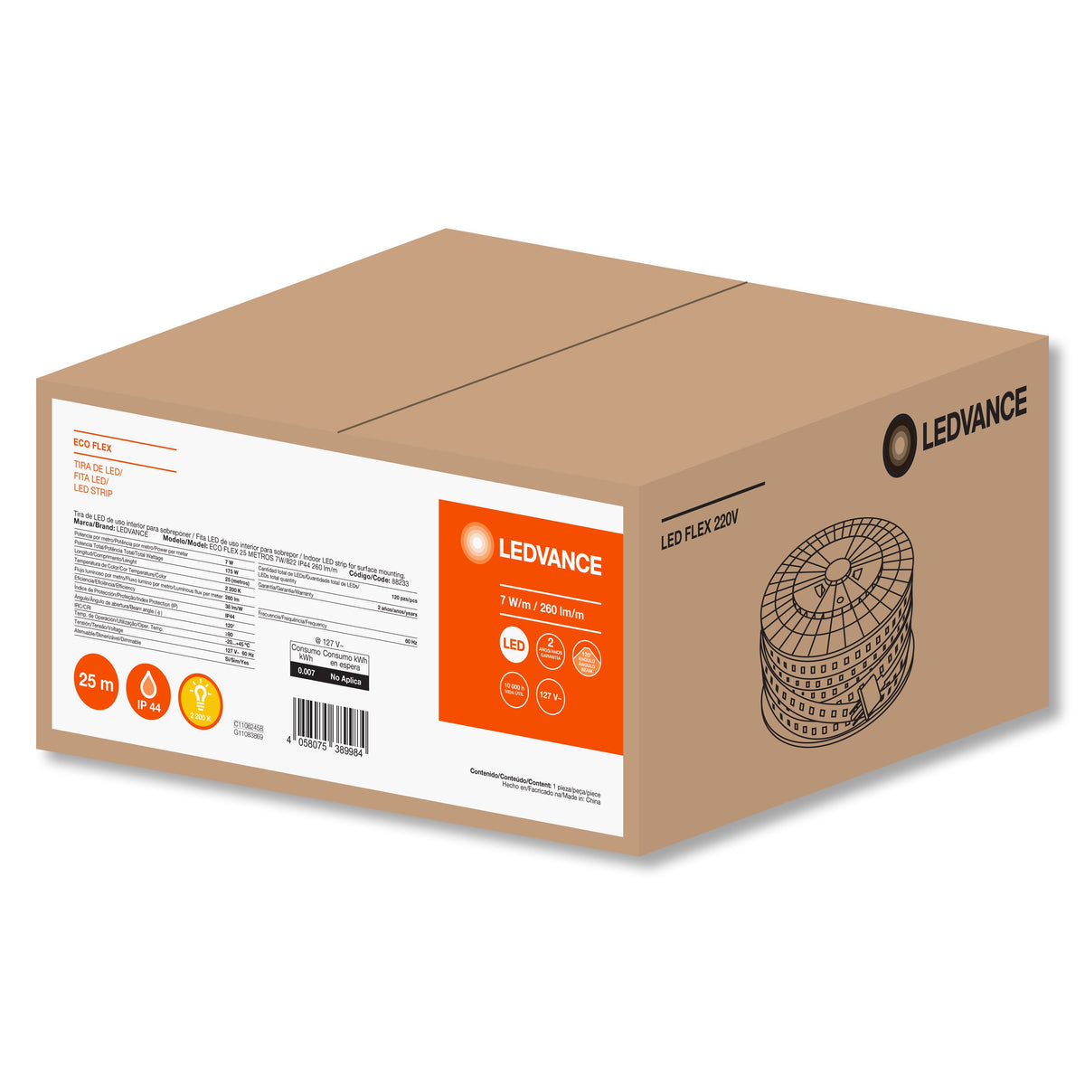 TIRAS LED ECOFLEX 120V