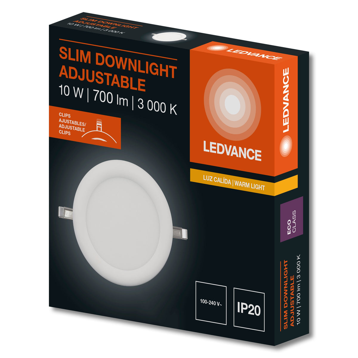 SLIM DOWNLIGHT ADJUSTABLE (PARA BOTE INTEGRAL)