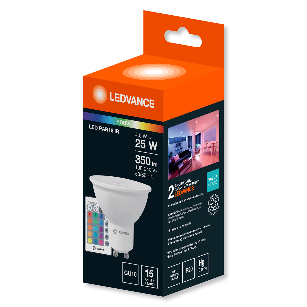 LED RGB CON CONTROL REMOTO
