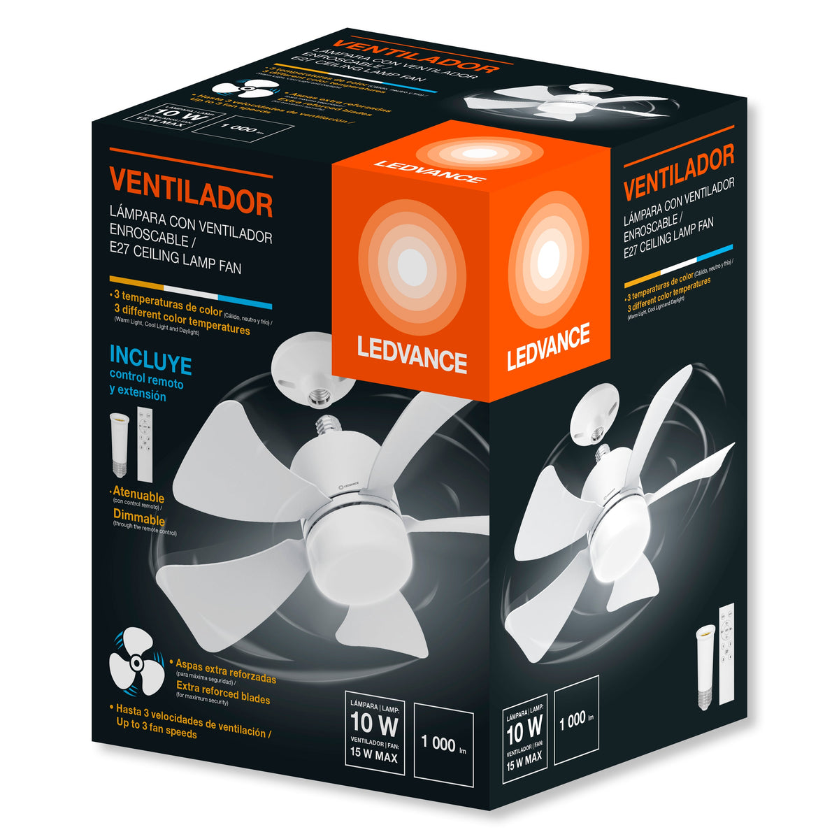 LEDVANCE LAMPARA VENTILADOR E27